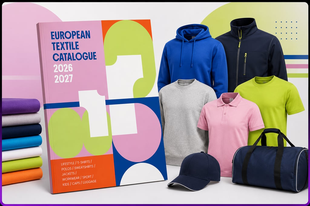 Catalogue Catalogue textile 2026-2027 — MVP Création personnalisation textile