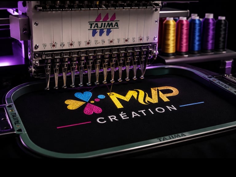 Réalisation MVP Création — broderie, DTF, flocage, personnalisation textile France